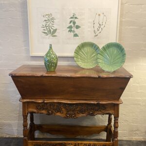 18th century French walnut jardinier/Petrin/dough bin.