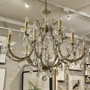 A shipment of French and Italian chandeliers