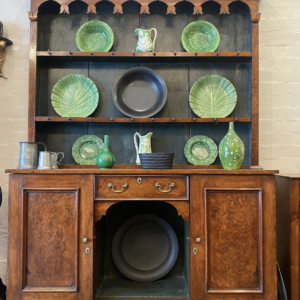 Two Unusual Large 19th Century English Wedgewood Black Basalt Bowls