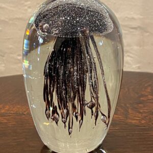 Decorative Glass Jellyfish Paperweight