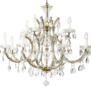 First half 20th Century Italian Maria Theresa 8 branch Crystal Chandelier