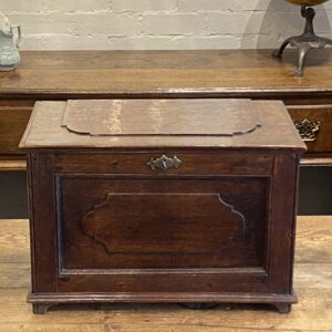 19th century French Oak miniature coffer