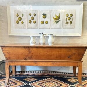 Early 19th century French fruitwood & oak dough bin/petrin.