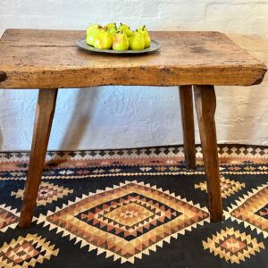 Early 19th century French sycamore and ash chopping block.
