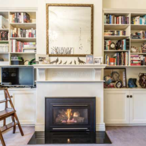 Large 19th century French gilt wall mirror.