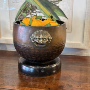 19th century Japanese bronze temple bowl.