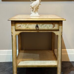 Pair of 20th century European painted bedside/side tables