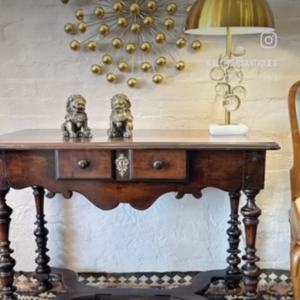 Beautifully patinated mid 18th century French walnut side table.