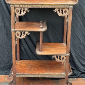 Rare 19th century French solid kingwood 'whatnot'