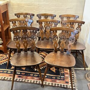 Set of eight Fleur De Lis Chairs by Lucian Ercolani