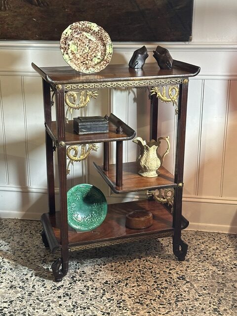 Rare 19th century French solid kingwood 'whatnot' - Image 4