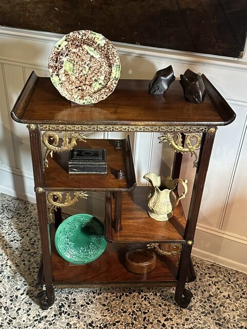 Rare 19th century French solid kingwood 'whatnot' - Image 5