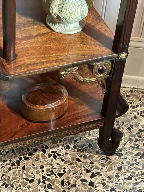 Rare 19th century French solid kingwood 'whatnot' - Image 6