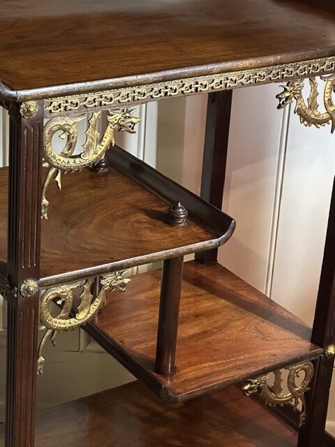 Rare 19th century French solid kingwood 'whatnot' - Image 14