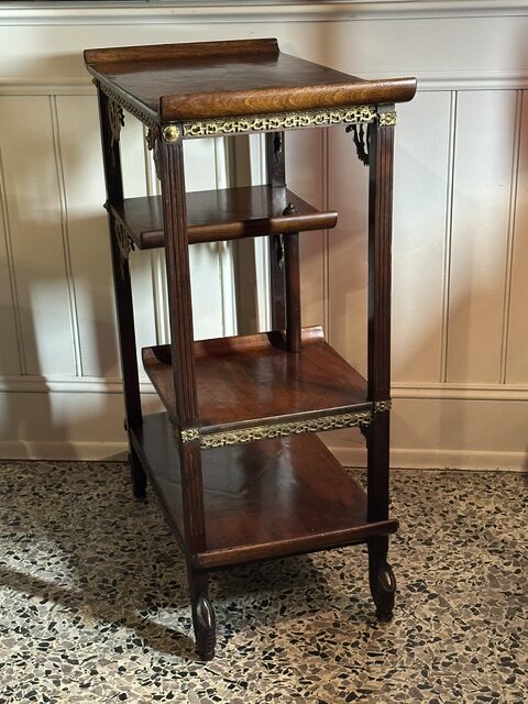Rare 19th century French solid kingwood 'whatnot' - Image 17