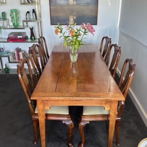 Early 19th century French cherry wood farmhouse table. AA2398