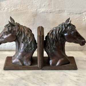 SOLD these magnificent vintage horse head bookends today
