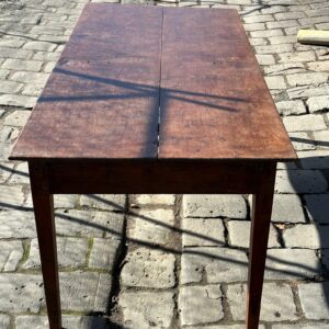 A Rare First half 19th Century French Oak and Chestnut Farmhouse Table