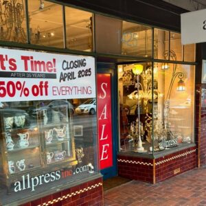 Closing Sale 50% off everything until June 2025