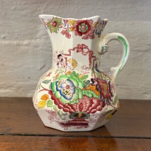 19th century English Masons Ironstone floral jug.