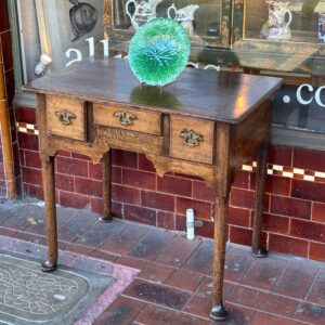 Mid 18th century English country oak low-boy.
