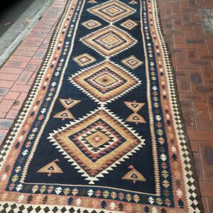 Wide Kilim Hall Rug ‘Ardabil’ North East Iran