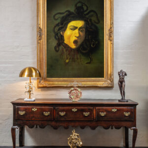 Magnificent rare first half 18th English oak low dresser