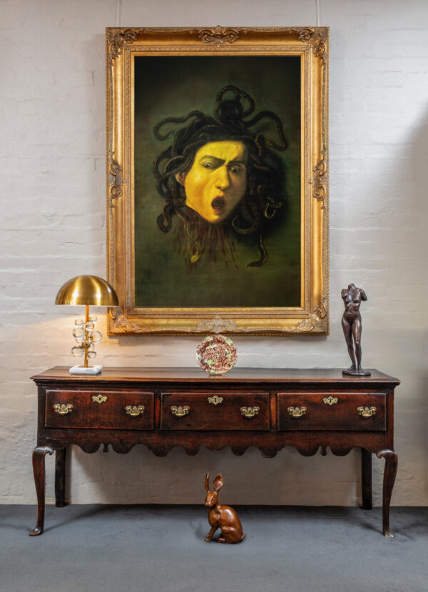 20th century pastel of Caravaggio’s Medusa 1597. - Image 2