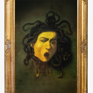 20th century pastel of Caravaggio’s Medusa 1597.