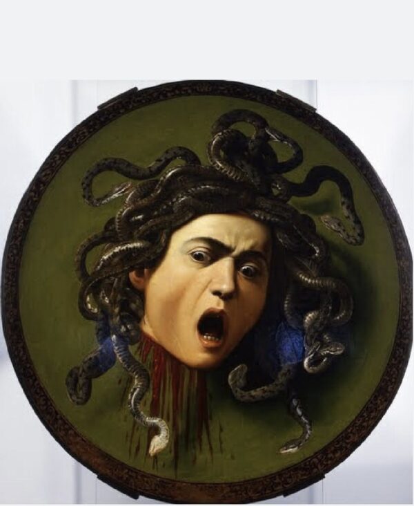 20th century pastel of Caravaggio’s Medusa 1597. - Image 10