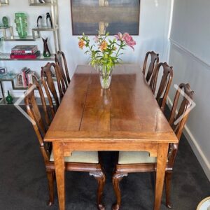 Early 19th century French cherry wood farmhouse table. AA2398