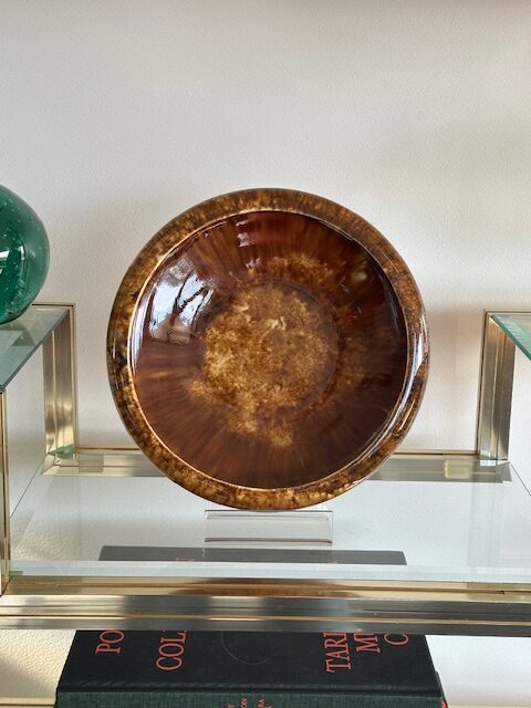 20th century Australian Regal Mashman drip glazed display bowl. - Image 2