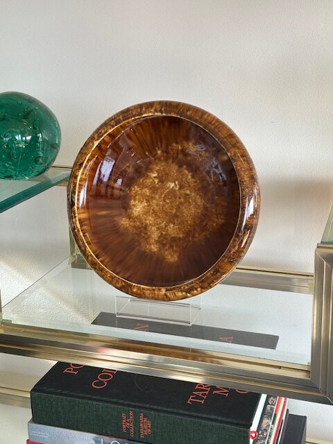 20th century Australian Regal Mashman drip glazed display bowl. - Image 3