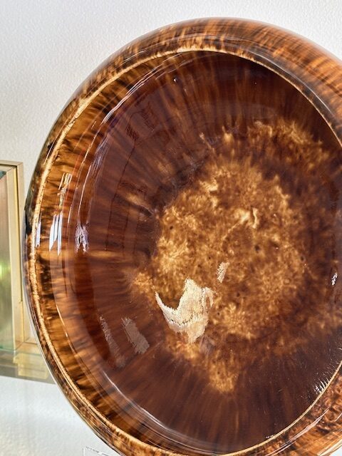 20th century Australian Regal Mashman drip glazed display bowl. - Image 5