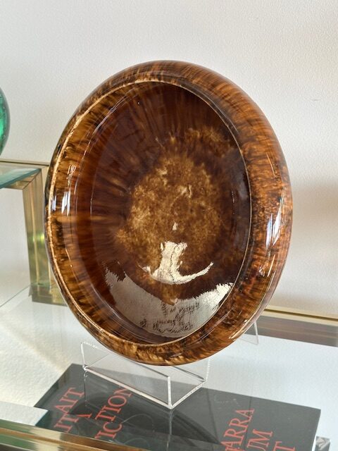 20th century Australian Regal Mashman drip glazed display bowl. - Image 6