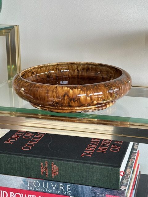 20th century Australian Regal Mashman drip glazed display bowl. - Image 13