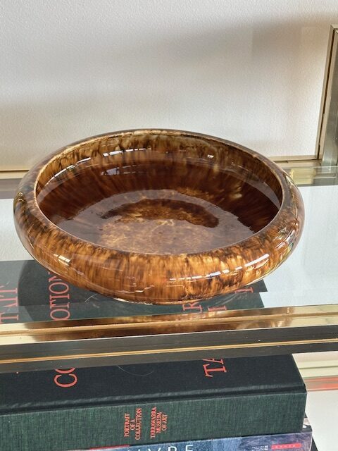 20th century Australian Regal Mashman drip glazed display bowl. - Image 15