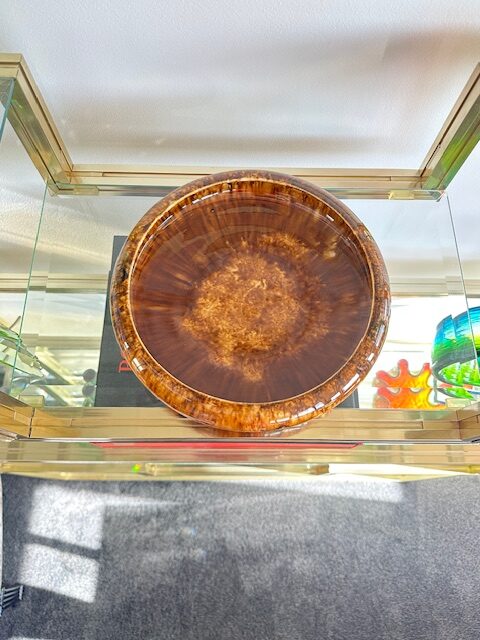 20th century Australian Regal Mashman drip glazed display bowl. - Image 17