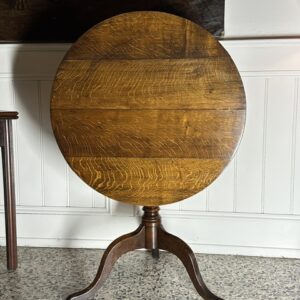 Late 18th Century English Country Oak Wine Table.